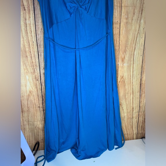 Motherhood Maternity Size Large Blue Sleeveless Dress - Picture 2 of 10